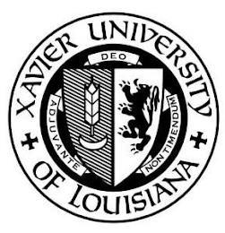 XAVIER UNIVERSITY OF LOUISIANA DEO ADJUVANTE NON TIMENDUM trademark