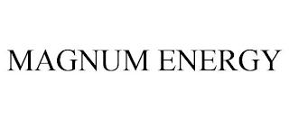 MAGNUM ENERGY trademark