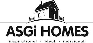 ASGI HOMES INSPIRATIONAL · IDEAL · INDIVIDUAL trademark