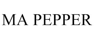 MA PEPPER trademark