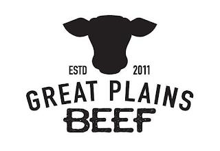 ESTD 2011 GREAT PLAINS BEEF trademark