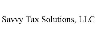 SAVVY TAX SOLUTIONS, LLC trademark