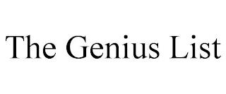 THE GENIUS LIST trademark