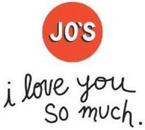 JO'S I LOVE YOU SO MUCH. trademark