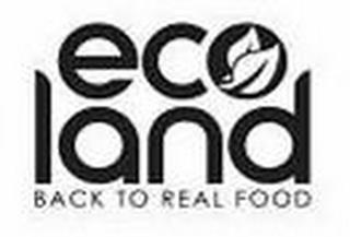 ECO LAND BACK TO REAL FOOD trademark