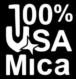 100% USA MICA trademark