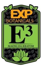 EXP BOTANICALS E3 MAENG DA KRATOM trademark