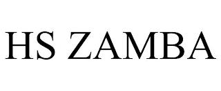 HS ZAMBA trademark