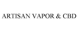 ARTISAN VAPOR & CBD trademark