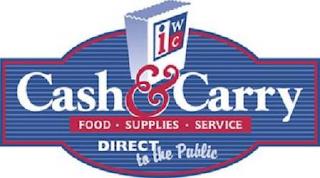 IWC CASH & CARRY FOOD SUPPLIES SERVICE DIRECT TO THE PUBLIC trademark