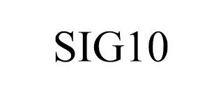 SIG10 trademark