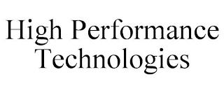 HIGH PERFORMANCE TECHNOLOGIES trademark