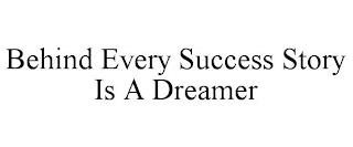 BEHIND EVERY SUCCESS STORY IS A DREAMER trademark