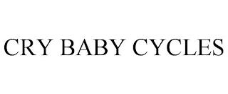 CRY BABY CYCLES trademark