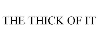 THE THICK OF IT trademark