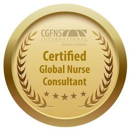 CGFNS INTERNATIONAL GLOBAL CREDIBILITY CERTIFIED GLOBAL NURSE CONSULTANT trademark