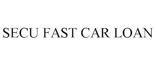 SECU FAST CAR LOAN trademark