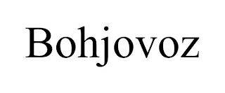 BOHJOVOZ trademark