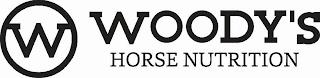 W WOODY'S HORSE NUTRITION trademark