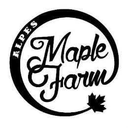 ALPES MAPLE FARM trademark