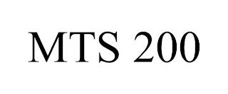 MTS 200 trademark