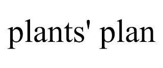 PLANTS' PLAN trademark