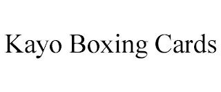 KAYO BOXING CARDS trademark