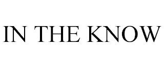 IN THE KNOW trademark