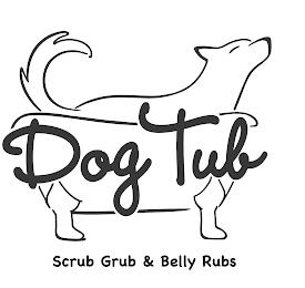 DOG TUB SCRUB GRUB & BELLY RUBS trademark