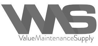 VMS VALUE MAINTENANCE SUPPLY trademark