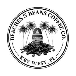 BEACHES & BEANS COFFEE CO. KEY WEST, FL. SOUTHERNMOST POINT trademark