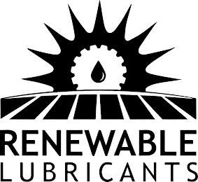 RENEWABLE LUBRICANTS trademark