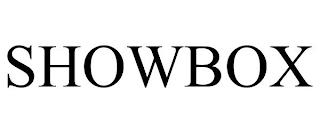 SHOWBOX trademark