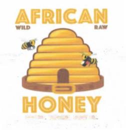 AFRICAN HONEY WILD RAW SUSTAINABLY SOURCED 100% ORGANIC DARKER. THICKER. SWEETER IMPORTED FROM KENYA trademark