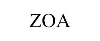 ZOA trademark