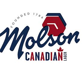 FOUNDED 1786 MOLSON CANADIAN LAGER trademark