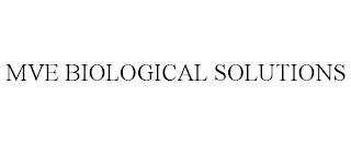 MVE BIOLOGICAL SOLUTIONS trademark