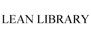 LEAN LIBRARY trademark