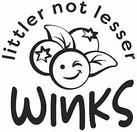 WINKS LITTLER NOT LESSER trademark