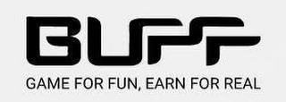 BUFF GAME FOR FUN, EARN FOR REAL trademark