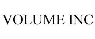 VOLUME INC trademark