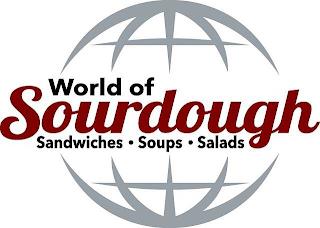 WORLD OF SOURDOUGH SANDWICHES · SOUPS · SALADS trademark