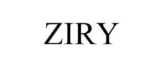 ZIRY trademark