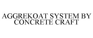 AGGREKOAT SYSTEM BY CONCRETE CRAFT trademark