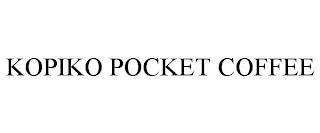 KOPIKO POCKET COFFEE trademark