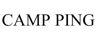 CAMP PING trademark