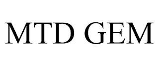 MTD GEM trademark