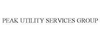 PEAK UTILITY SERVICES GROUP trademark