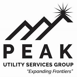 PEAK UTILITY SERVICES GROUP "EXPANDING FRONTIERS" trademark