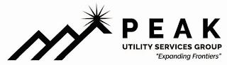 PEAK UTILITY SERVICES GROUP "EXPANDING FRONTIERS" trademark